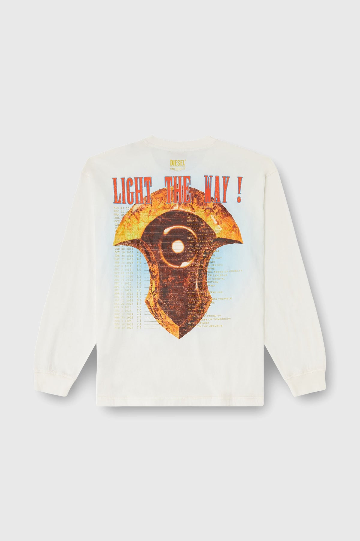 Final Fantasy XIV Collaboration - Azem's Crystal Long Sleeve T-Shirt FF-T-BOXT-LS-WHITE - Official Product Photo 2