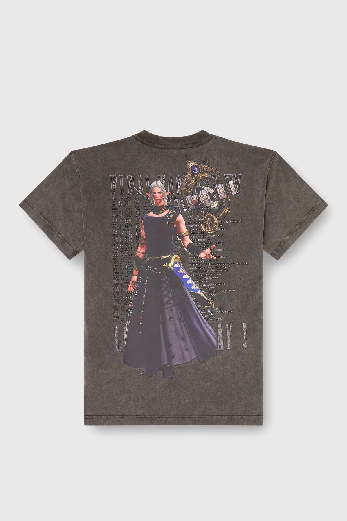 Final Fantasy XIV Collaboration - Urianger Augurelt T-Shirt FF-T-NORM-POWDER-PINK - Official Product Photo 2