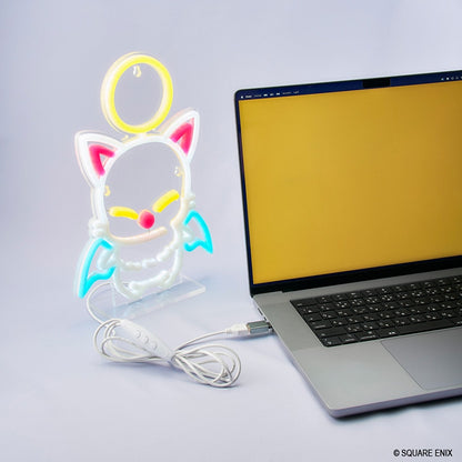 Final Fantasy XIV Moogle Neon LED Light - official product view 5