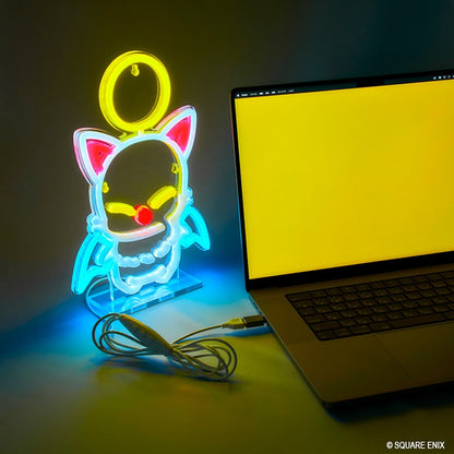 Final Fantasy XIV Moogle Neon LED Light - official product view 6