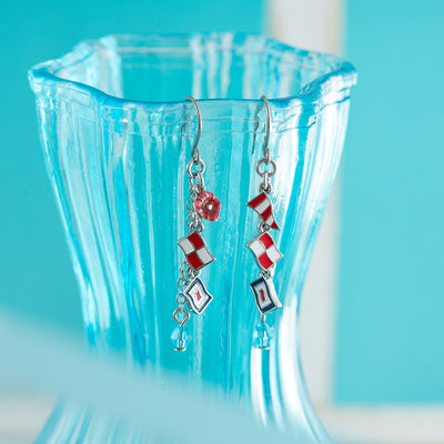 From Up on Poppy Hill Signal Flag Pierced Earrings - official view 2