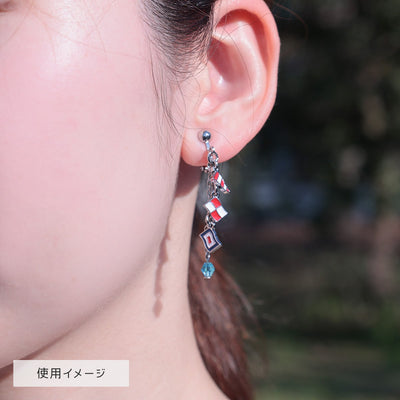 From Up on Poppy Hill Signal Flag Pierced Earrings - official view 5