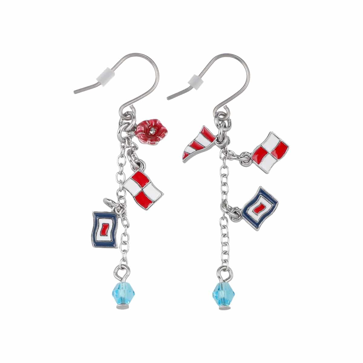 From Up on Poppy Hill Signal Flag Pierced Earrings - official view 6