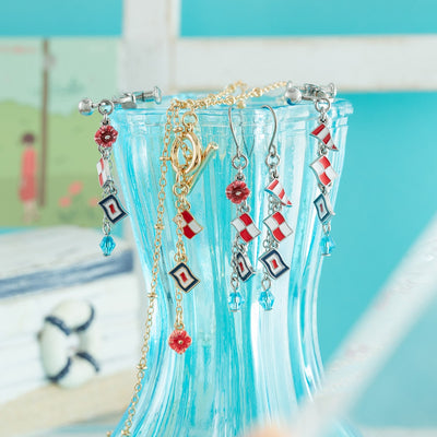 From Up on Poppy Hill Signal Flag Pierced Earrings - official view 9