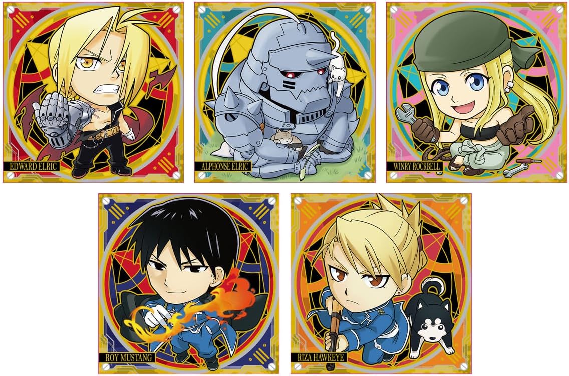 Fullmetal Alchemist Niformation Sticker Wafers - Wafer & Sticker Box (20 Packs) - Japanese packaging and sticker collection