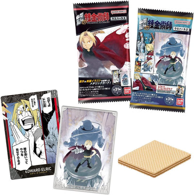 Fullmetal Alchemist Wafers 2 - Card & Wafer Box (20 Packs) - Japanese packaging and card collection