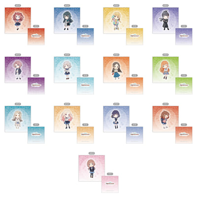 Gakuen Idolmaster complete set of 13 character cushion covers, one of each character