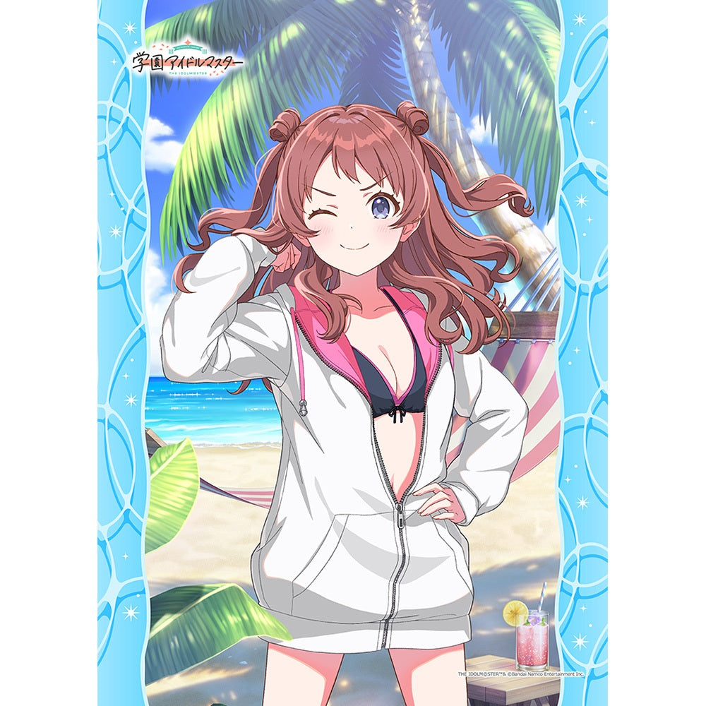 Gakuen Idolmaster Saki Hanami kimi to semi blue b2 tapestry, view 1