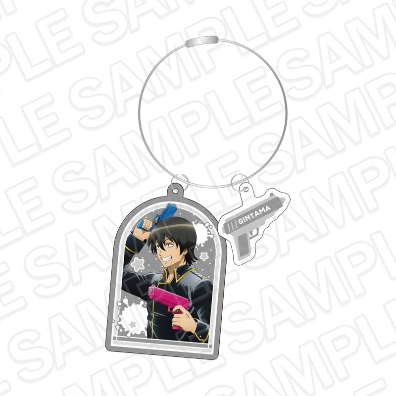 Gintama Water Gun Ver. Wire Double-Sided Keychain - Sagaru Yamazaki
