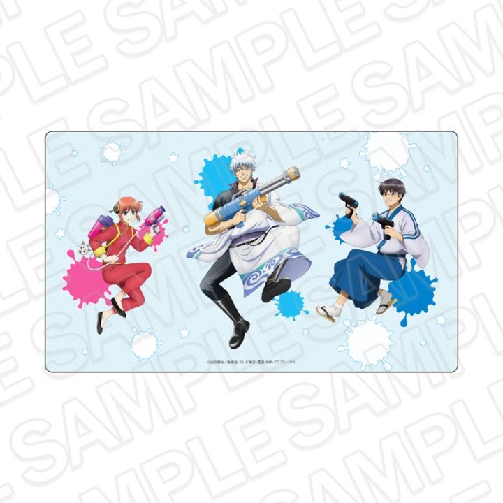 Gintama Water Gun Ver. Rubber Desk Mat - Yorozuya