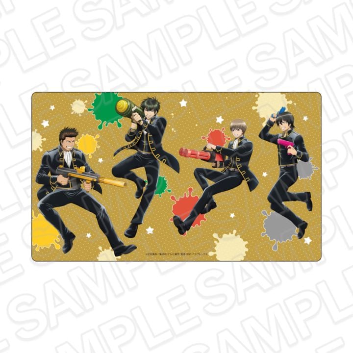 Gintama Water Gun Ver. Rubber Desk Mat - Shinsengumi