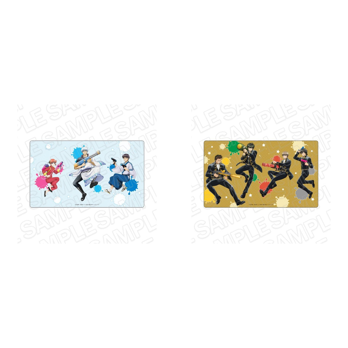 Gintama Water Gun Ver. Rubber Desk Mat - Complete Set (2 Types)