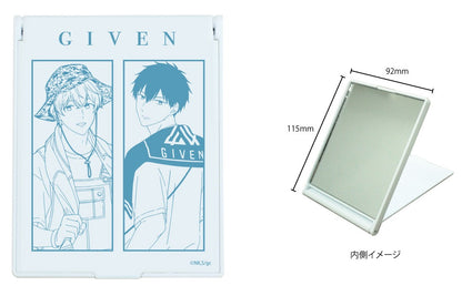 GIVEN THE MOVIE TO THE SEA DEKA CHARA MIRROR - UENOYAMA RITSUKA & SATO MAFUYU FESTIVAL VER. ORIGINAL ILLUSTRATION