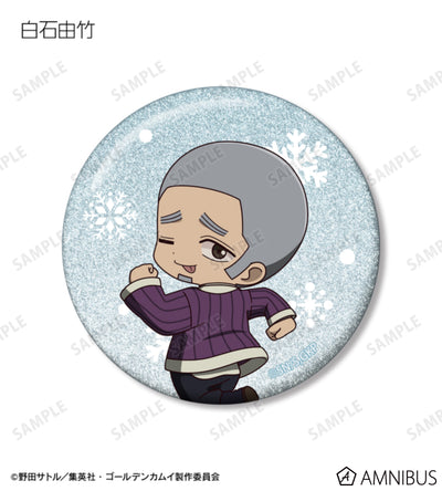 Golden Kamuy Fighting Backs Ver. Chibi Glitter Can Badge Ver. A - official product photo 4