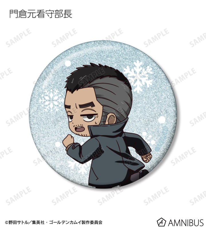 Golden Kamuy Fighting Backs Ver. Chibi Glitter Can Badge Ver. A - official product photo 7