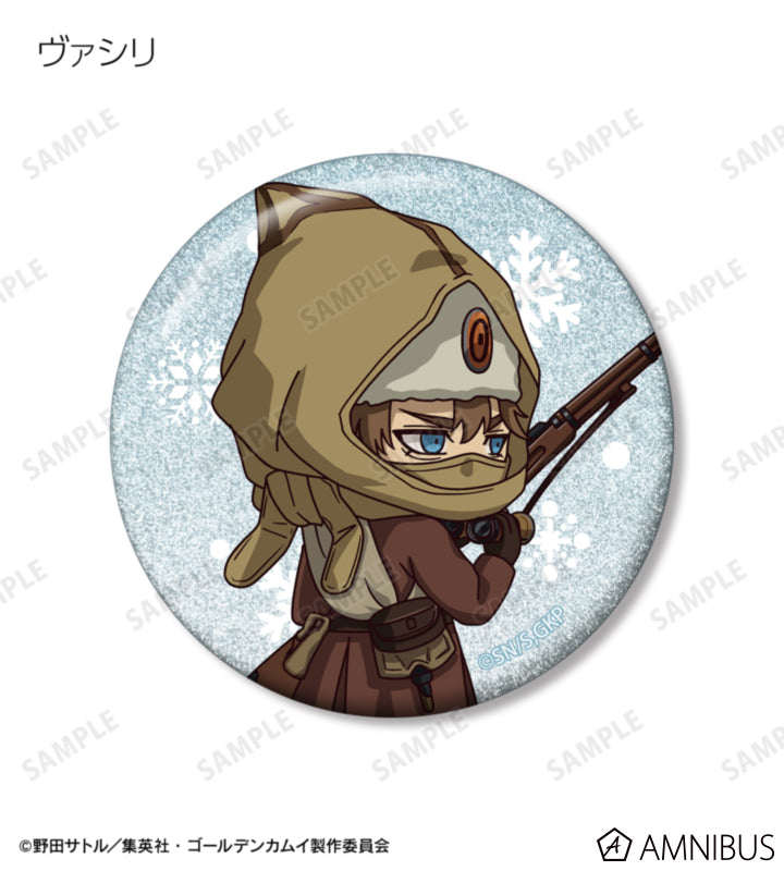 Golden Kamuy Fighting Backs Ver. Chibi Glitter Can Badge Ver. A - official product photo 9