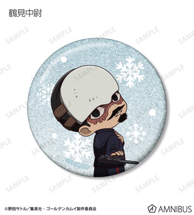 Golden Kamuy Fighting Backs Ver. Chibi Glitter Can Badge Ver. B - official product photo 2
