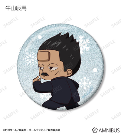 Golden Kamuy Fighting Backs Ver. Chibi Glitter Can Badge Ver. B - official product photo 5