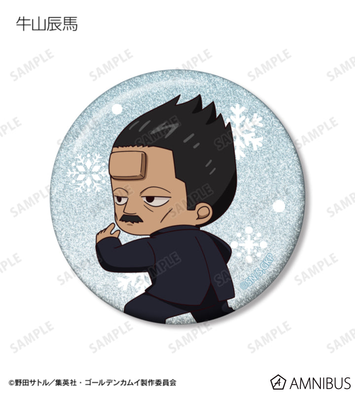 Golden Kamuy Fighting Backs Ver. Chibi Glitter Can Badge Ver. B - official product photo 5