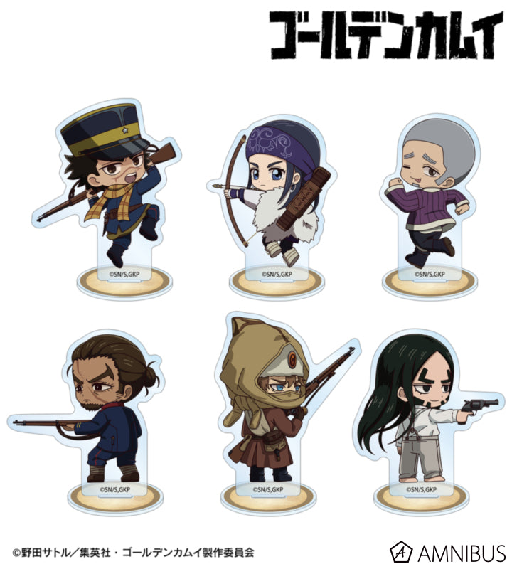 Golden Kamuy Fighting Backs Ver. Chibi Acrylic Stand Ver. A - official product photo 1