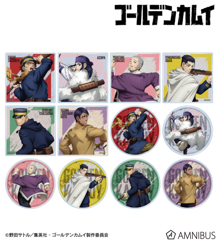 Golden Kamuy Fighting Backs Ver. Acrylic Coaster - official product photo 1