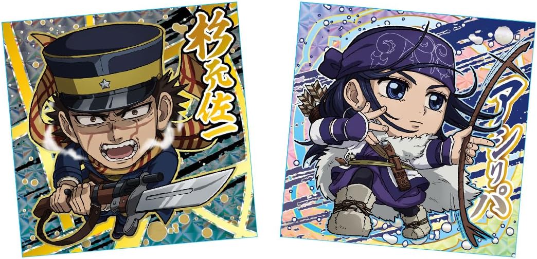 Golden Kamuy Niformation Gold Rush Sticker Wafers - Box (20 Packs) - Japanese packaging and sticker collection