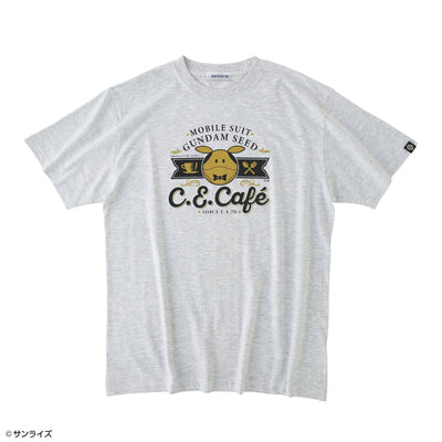 Gundam Series STRICT-G - SEED FREEDOM Haro C.E.Cafe T-Shirt - Design A - official product view 1
