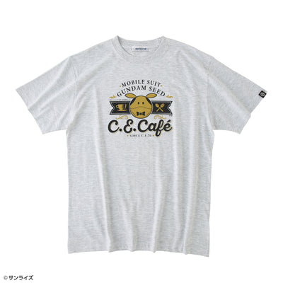 Gundam Series STRICT-G - SEED FREEDOM Haro C.E.Cafe T-Shirt - Design A - official product view 1