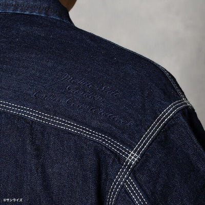 Gundam STRICT-G x Lee RX-93 91-B indigo denim jacket - official photo 10