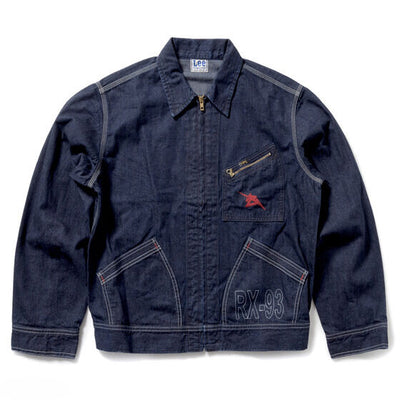 Gundam STRICT-G x Lee RX-93 91-B indigo denim jacket - official photo 15