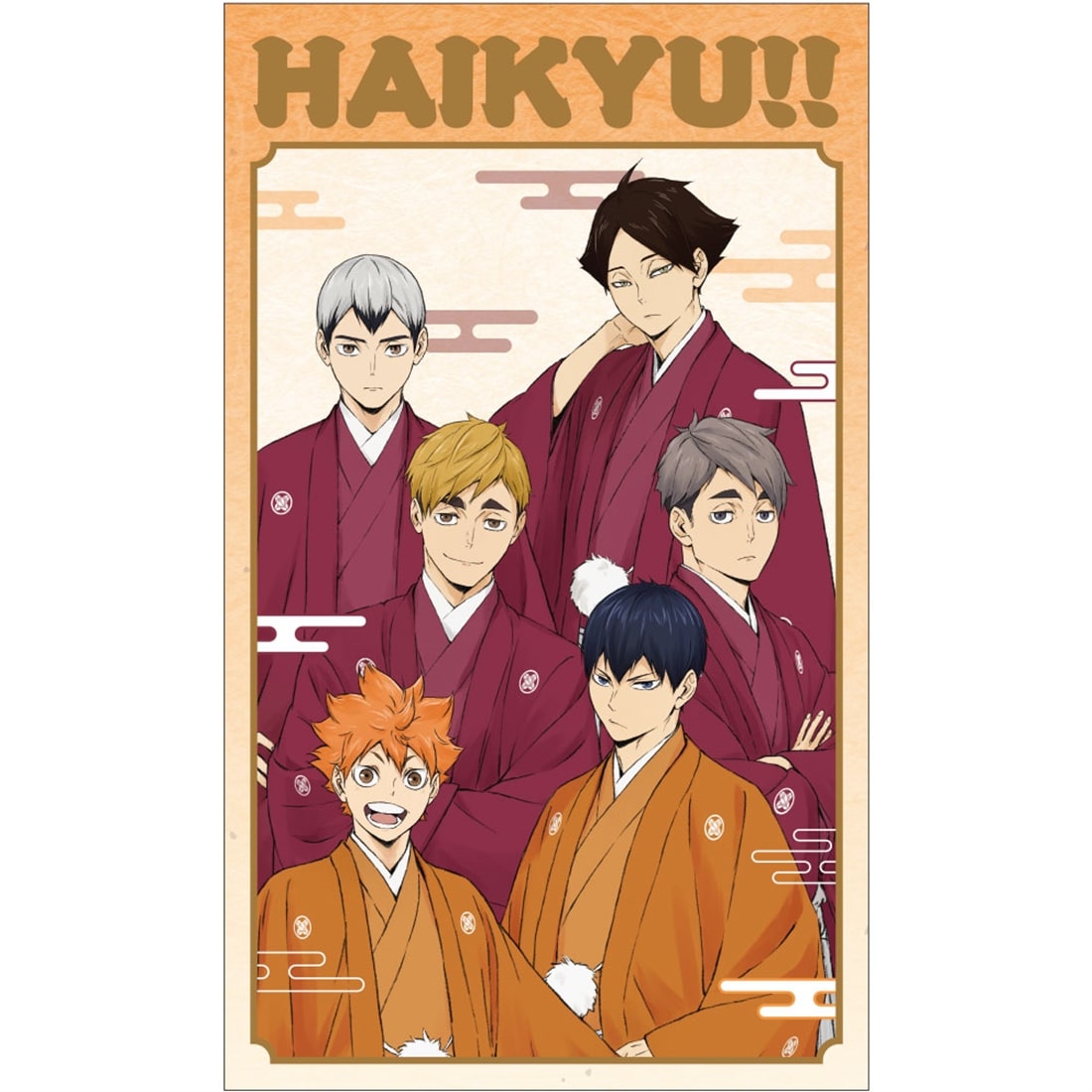 Haikyu!! Karasuno and Inarizaki New Year Pochi Envelope & 6 Stickers - detail 2