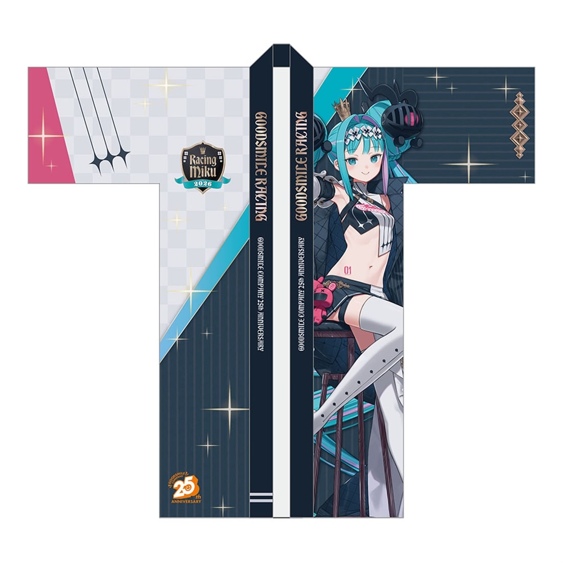 Hatsune Miku - Racing Miku 2026 Good Smile Company 25th Anniversary - Long Full-graphic Happi Coat - product view 2