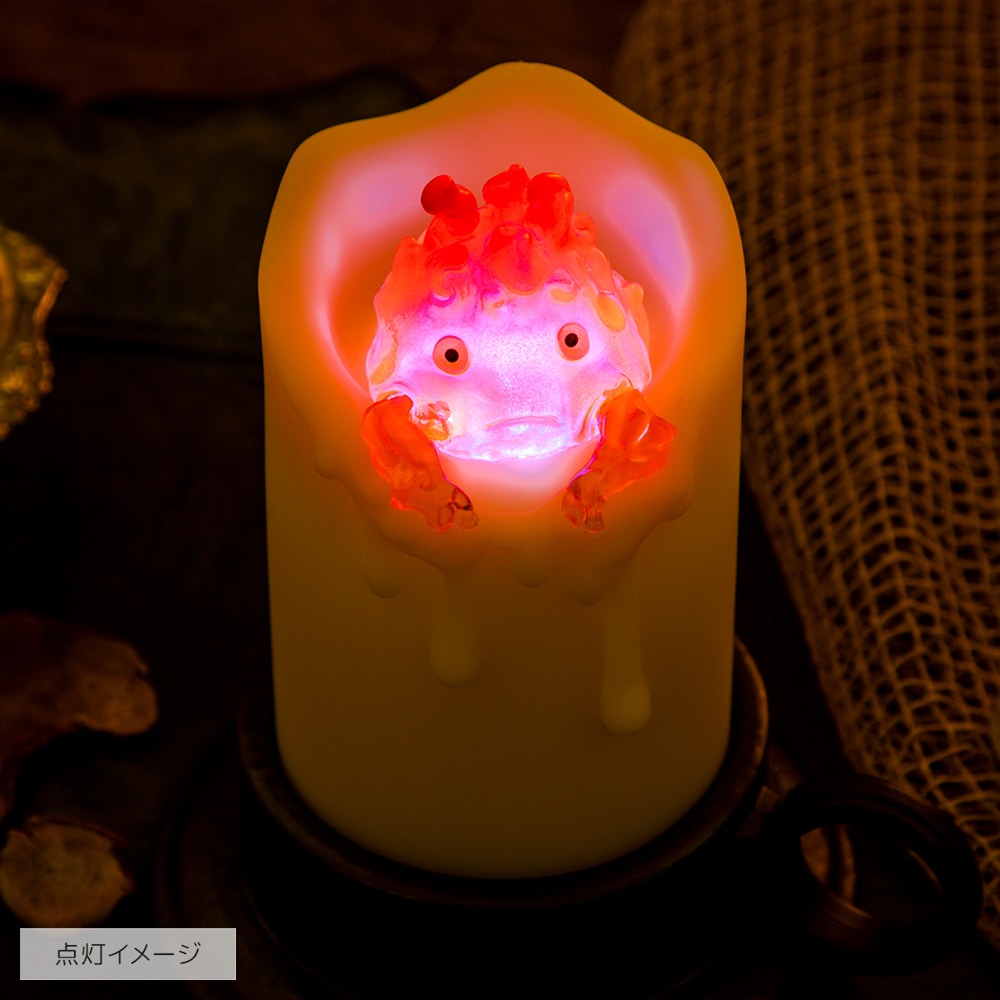 Howl's Moving Castle Calcifer Flickering Candle Light - official view 5