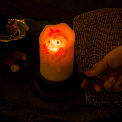 Howl's Moving Castle Calcifer Flickering Candle Light - official view 6