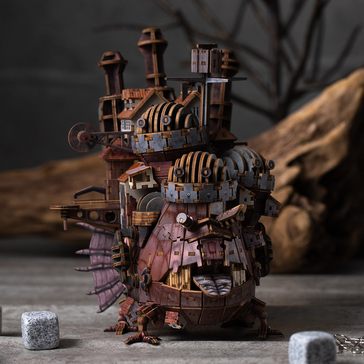 Howl's Moving Castle ki-gu-mi Wooden Model - Howl's Castle Color Ver. - official view 1