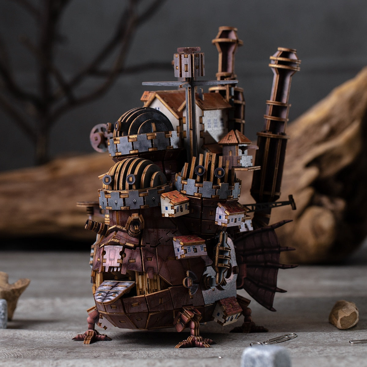 Howl's Moving Castle ki-gu-mi Wooden Model - Howl's Castle Color Ver. - official view 2