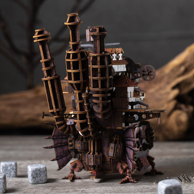 Howl's Moving Castle ki-gu-mi Wooden Model - Howl's Castle Color Ver. - official view 4