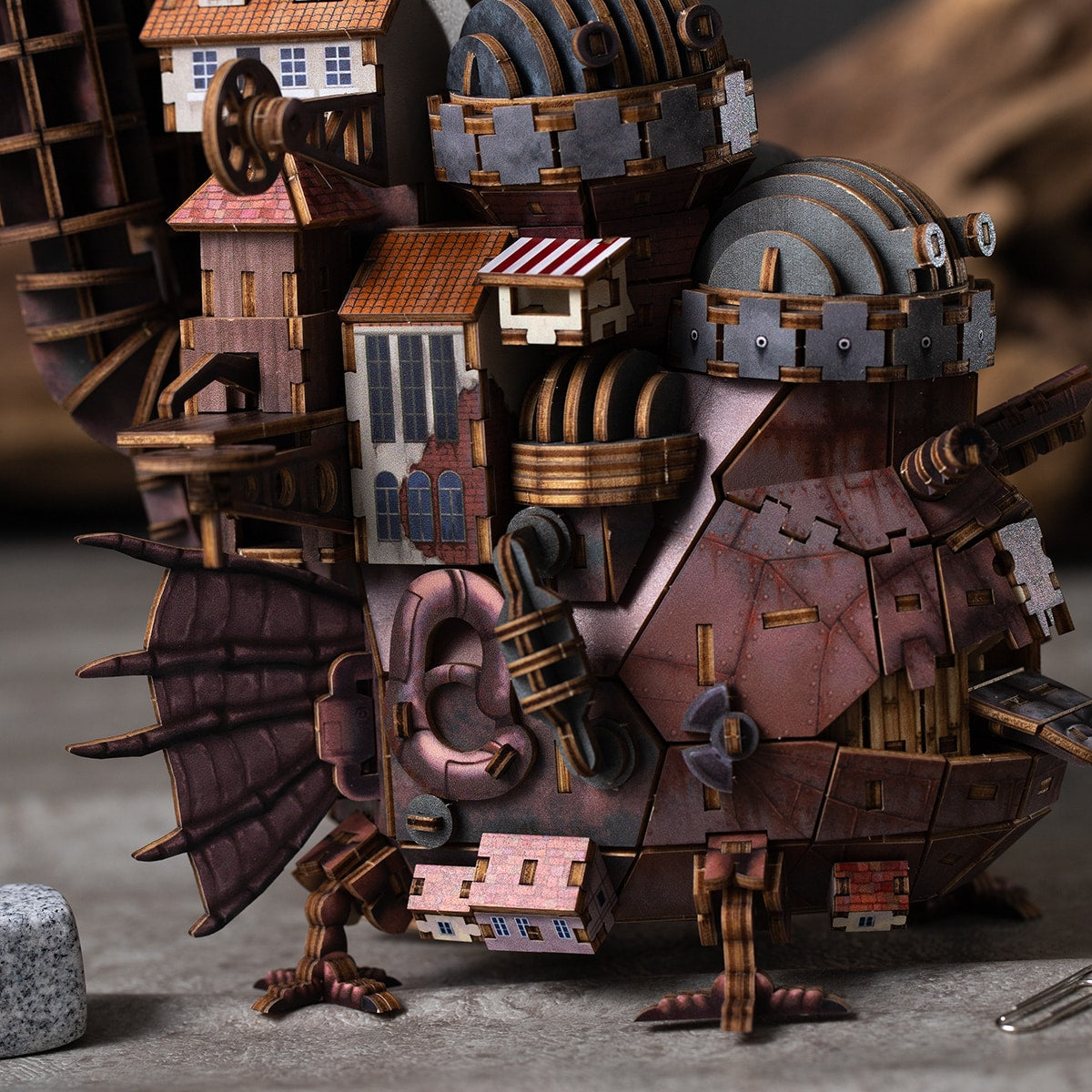 Howl's Moving Castle ki-gu-mi Wooden Model - Howl's Castle Color Ver. - official view 5