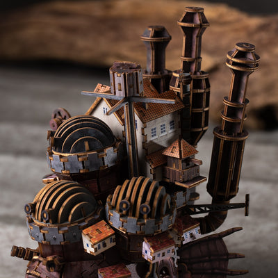 Howl's Moving Castle ki-gu-mi Wooden Model - Howl's Castle Color Ver. - official view 7