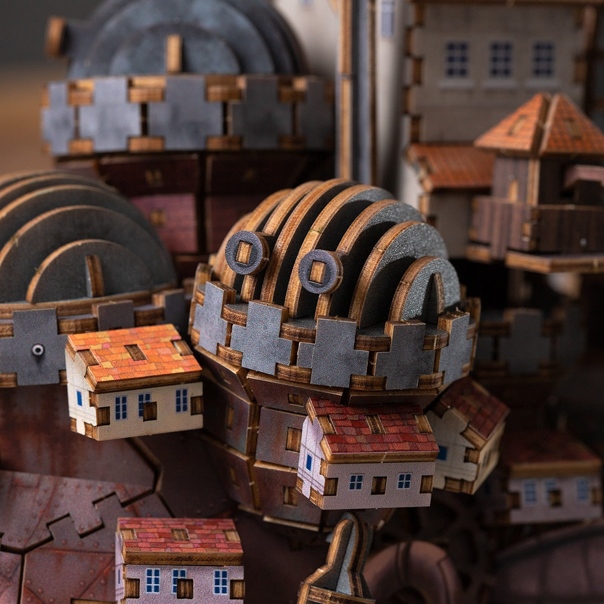 Howl's Moving Castle ki-gu-mi Wooden Model - Howl's Castle Color Ver. - official view 9