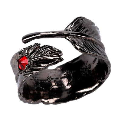Howl's Moving Castle My Treasure Black Feather Ring - official view 11