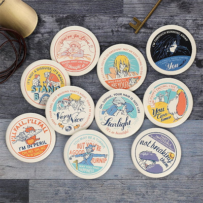 Howl's Moving Castle - Scene Can Badge Collection, Sealed Box of 10 - RANDOM - official view 1