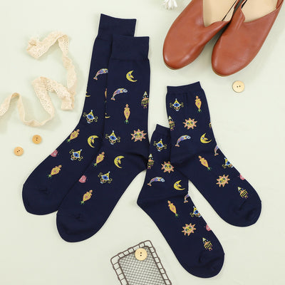 Howl's Moving Castle Socks - Howl's Room All-Over Pattern - official product view 1