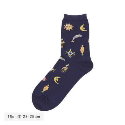 Howl's Moving Castle Socks - Howl's Room All-Over Pattern - official product view 6