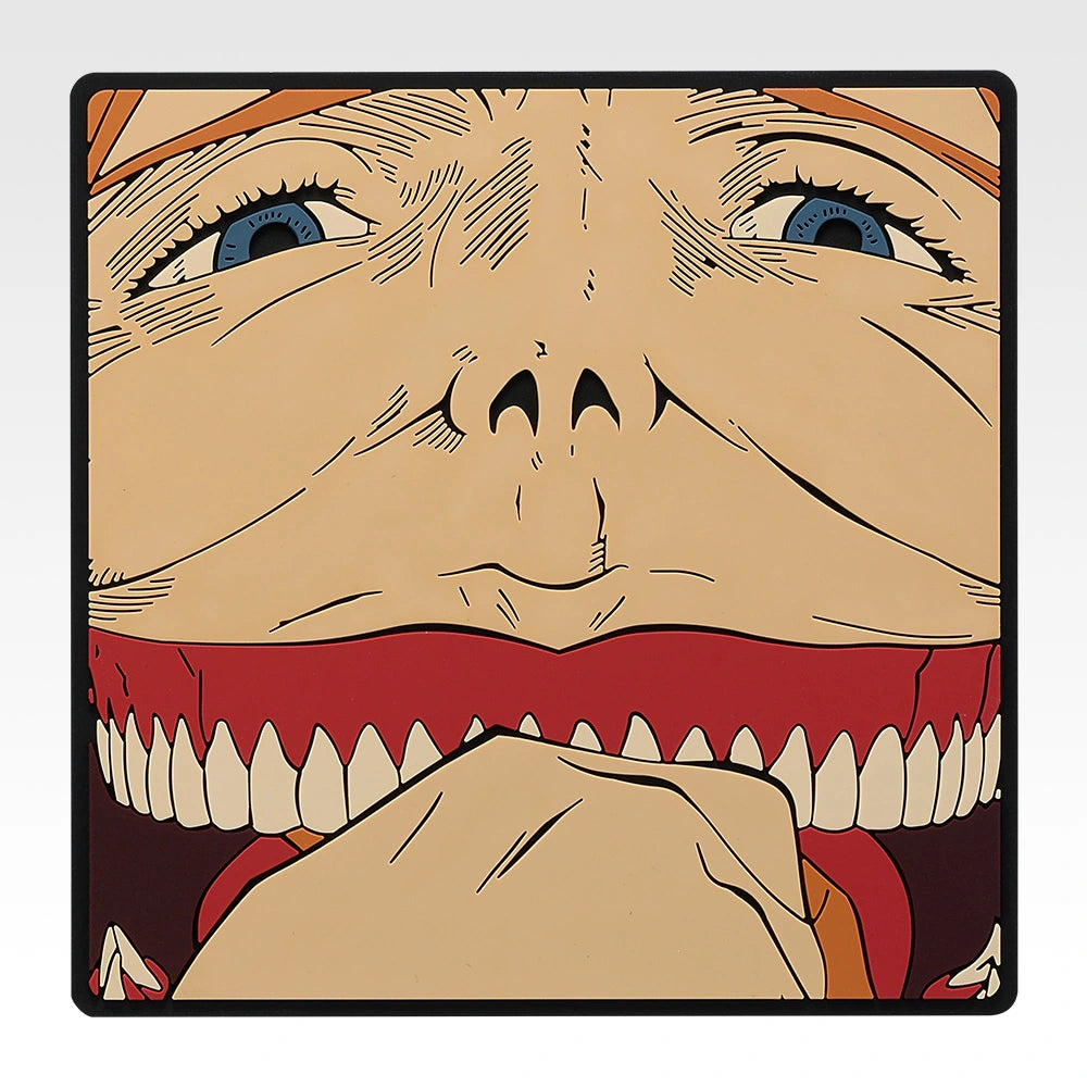 Ichiban Kuji Attack on Titan Dedicate Your Heart - I Prize Rubber Coaster Collection (8 Types) Smiling Titan