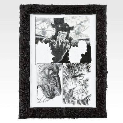 Ichiban Kuji Berserk Twin Poles of Fate A Prize Guts and Zodd reproduction artwork with EPITAFRAME frame