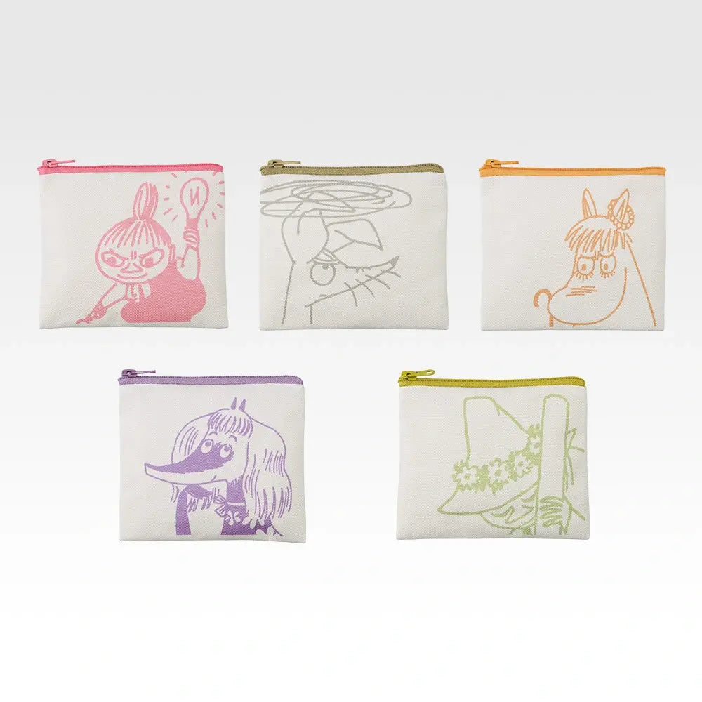 Ichiban Kuji Moomin A Day Like This - G Prize Pouch (5 Types) complete set of all designs