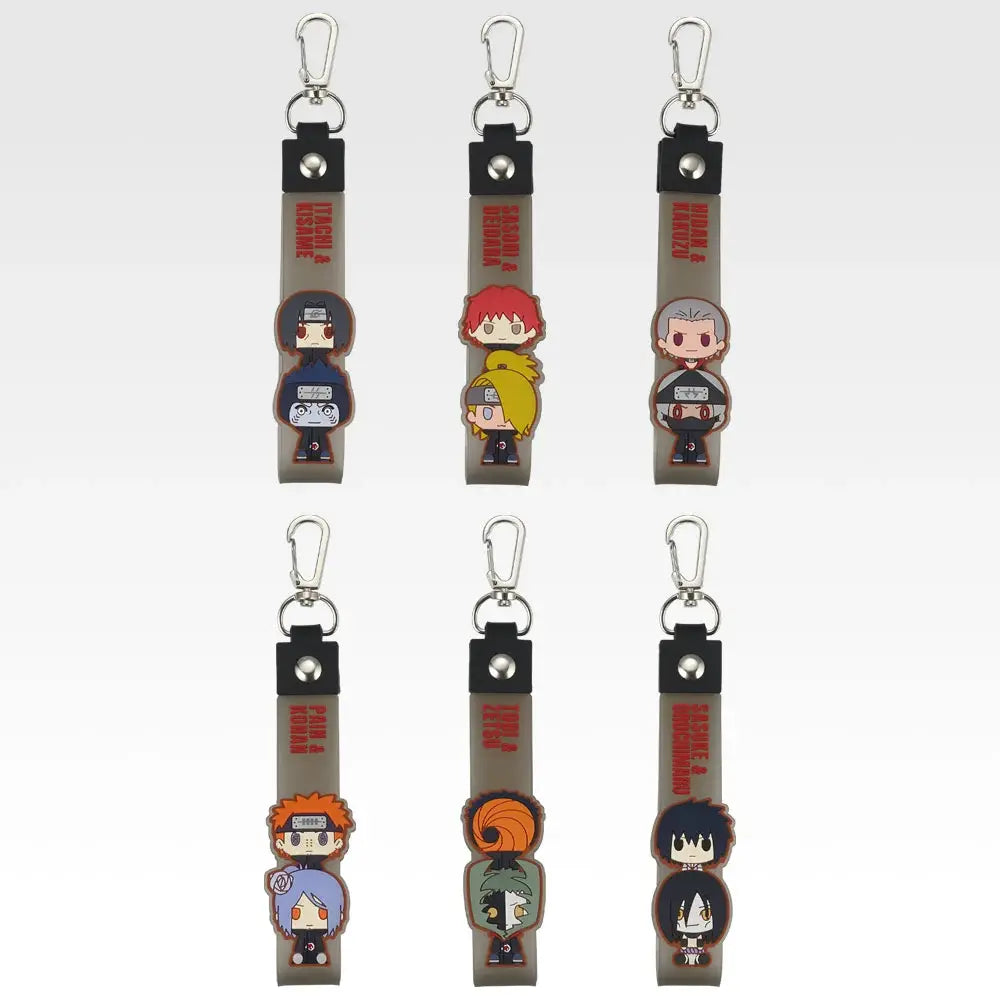 Ichiban Kuji Naruto Shippuden Hidan and Kakuzu Arc - G Prize Pokotto Charm (6 Types) complete set of 6 designs