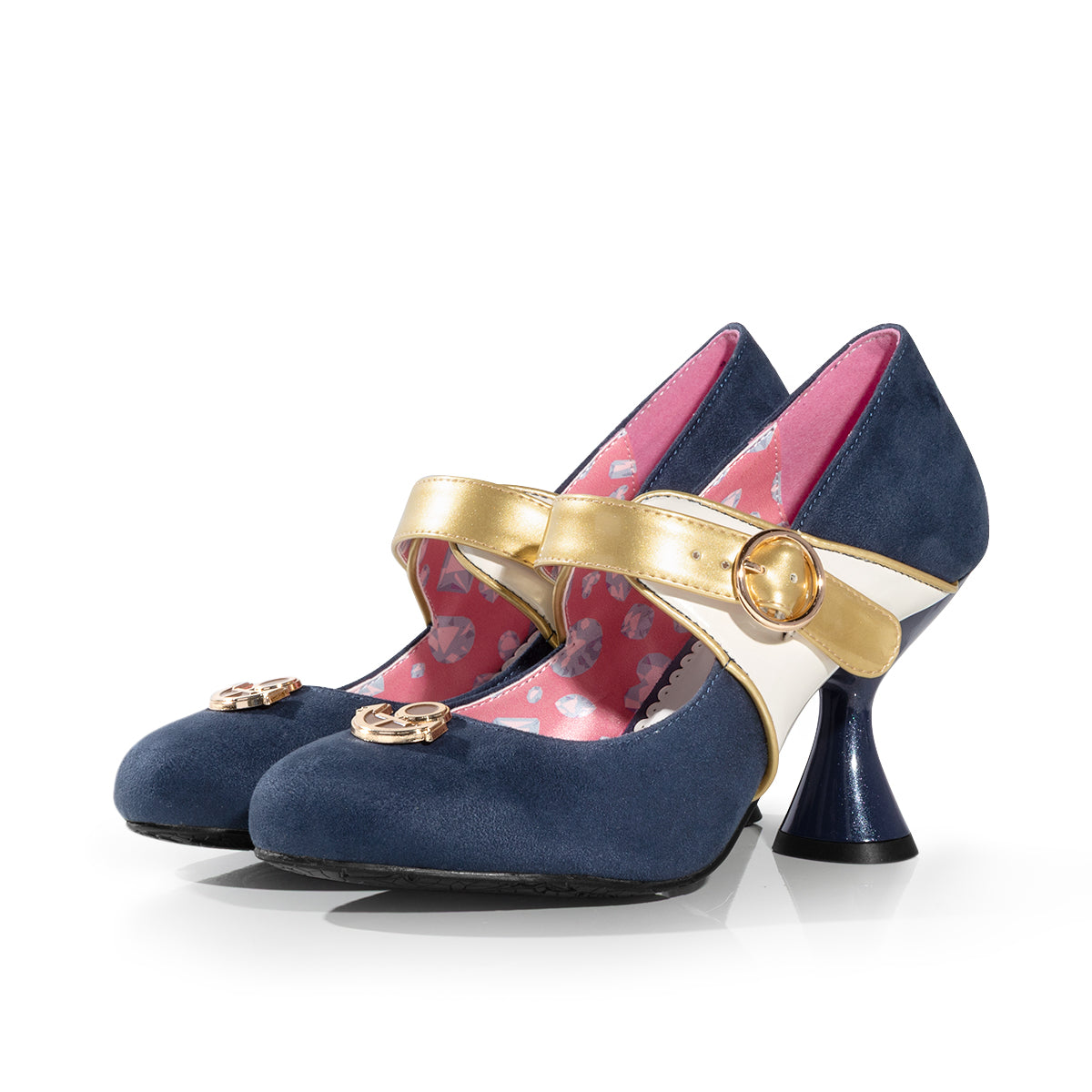 Josuke Higashikata navy pumps without bows - view 1