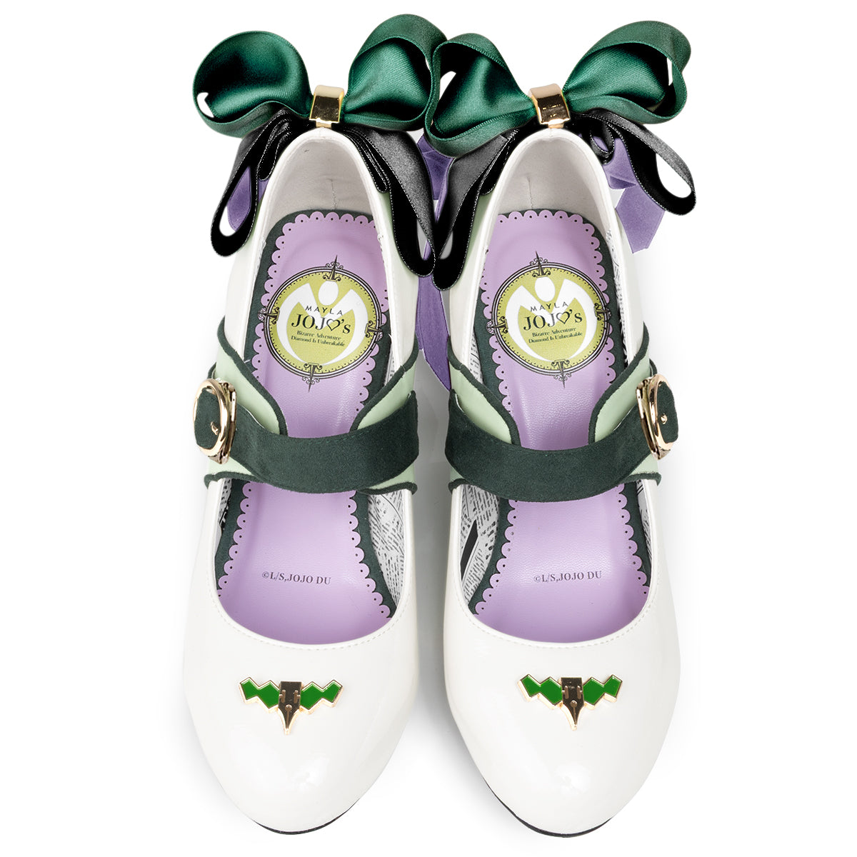 Rohan Kishibe white pumps with bows - view 3
